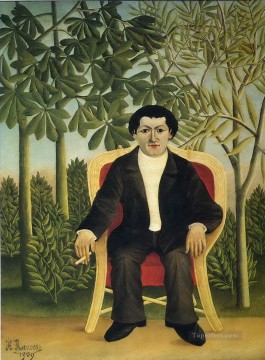 Enrique Rousseau Painting - retrato de joseph brummer 1909 Henri Rousseau Postimpresionismo Primitivismo ingenuo